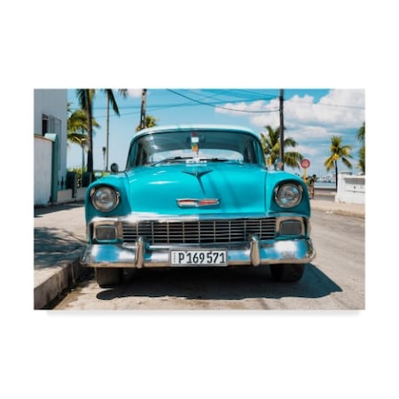 Philippe Hugonnard 'Turquoise Chevy' Canvas Art,12x19